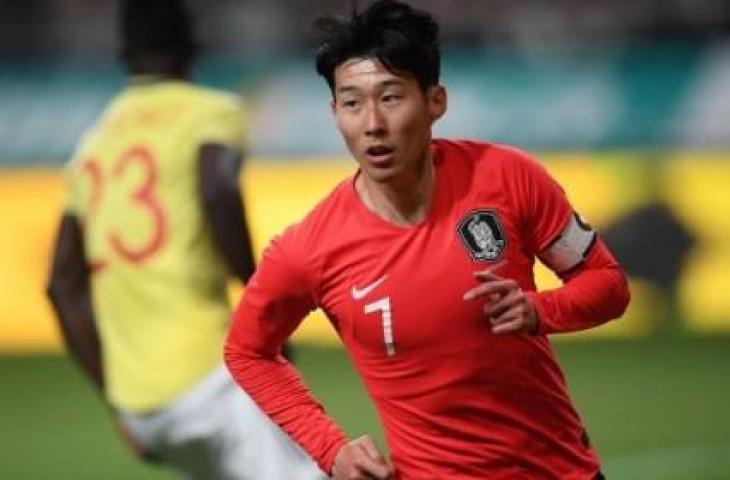 Penyerang Timnas Korea Selatan, Son Heung-min. [JUNG YEON-JE / AFP]