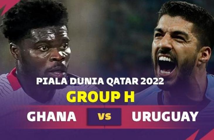 Grafis Ghana vs Uruguay di Piala Dunia 2022. (Suara.com)