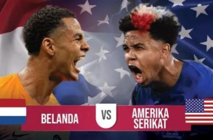 Grafis Belanda vs Amerika Serikat di Piala Dunia 2022. (Suara.com)