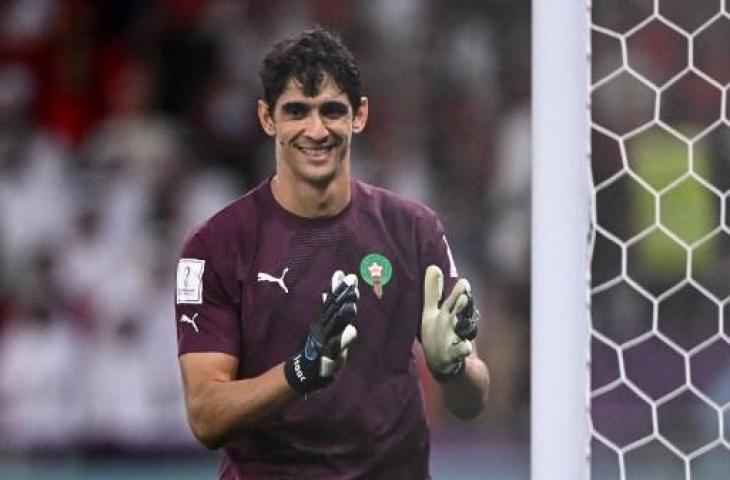 Kiper Timnas Maroko, Yassine Bounou. (AFP)