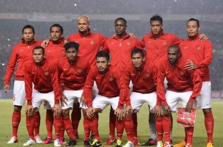 Potret pemain Timnas Indonesia di Piala AFF 2014. (Twitter)