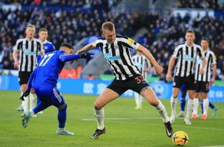 Newcastle United sukses taklukkan Leicester City 3-0. (AFP)