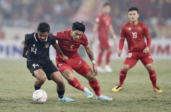 Aksi Asnawi Mangkualam saat Timnas Indonesia kalah 0-2 lawan Vietnam di leg kedua semifinal Piala AFF 2022. (Dok. VFF)