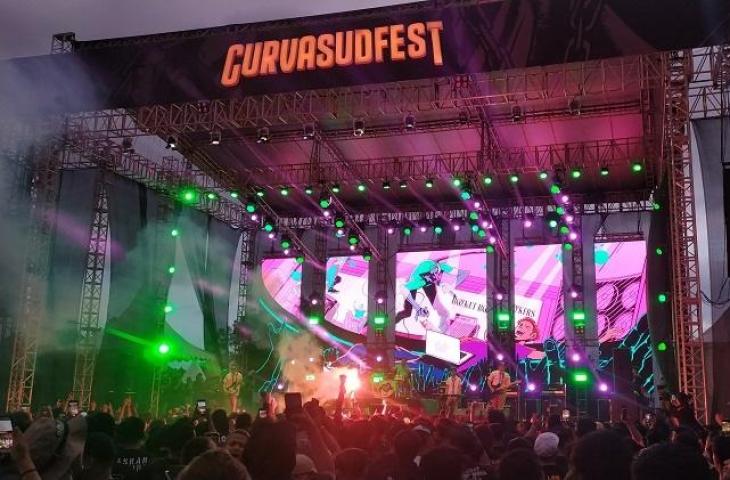 Rocket Rockers tampil di Curva Sud Fest 2023. (www.mxkc.sbs/Arif Budi)