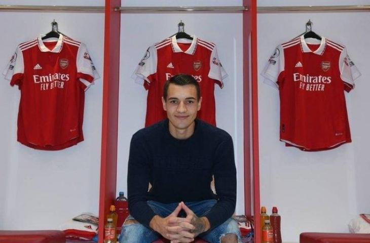 Pemain baru Arsenal, Jakub Kiwior. (Twitter)