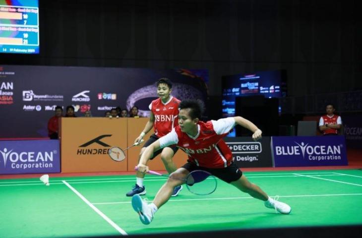 Ganda putri Apriyani Rahayu/Siti Fadia Silva Ramadhanti menjadi penentu terhentinya Indonesia dalam Kejuaraan Beregu Campuran Asia (BAMTC) 2023 setelah dikalahkan duo Korea Selatan Baek Ha Na/Lee So Hee pada partai keempat babak perempat final di Dubai, Uni Emirat Arab, Jumat. (ANTARA/HO-PP PBSI)