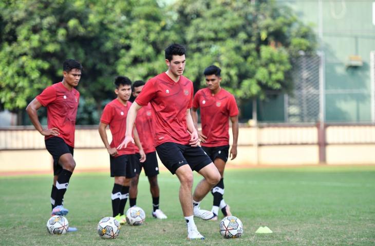 Elkan Baggott saat mengikuti sesi latihan Timnas Indonesia jelang lawan Burundi. (Dok. PSSI)