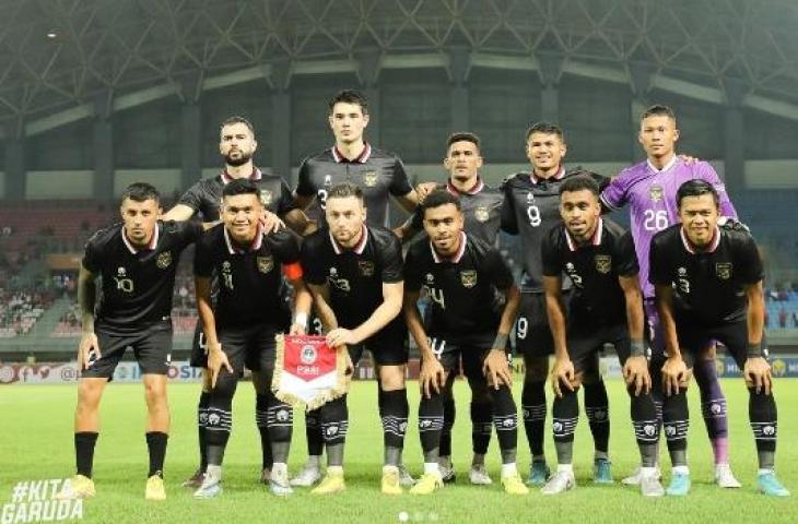 Skuad Timnas Indonesia saat lawan Burundi di FIFA Matchday 2023. (Instagram/@pssi)