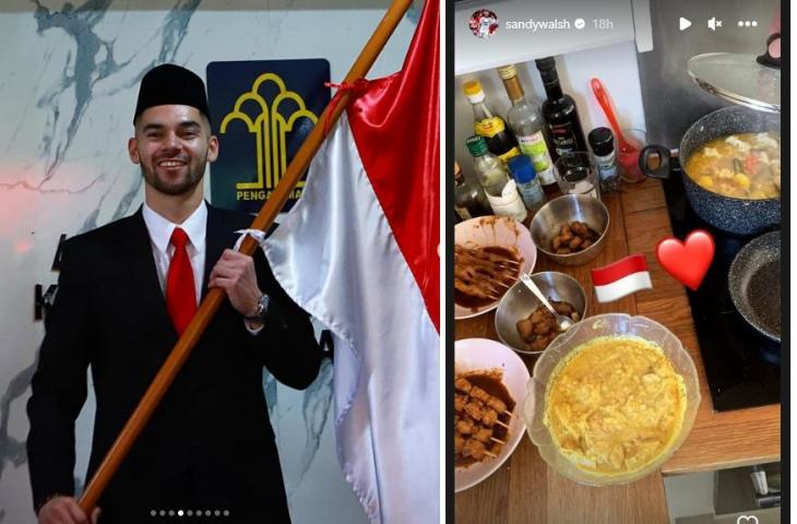 Sandy Walsh pamerkan masakan khas Indonesia (Instagram/sandywalsh)