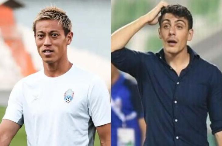 Kolase Keisuke Honda dan Felic Dalmas. (Dok. AFC dan FFC)