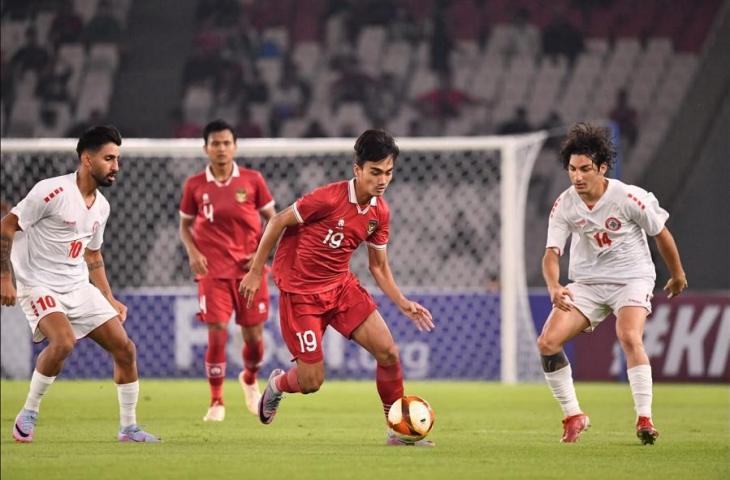 Timnas Indonesia U-22 berhadapan dengan Lebanon (PSSI)