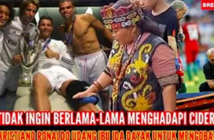 CEK FAKTA: Tak Ingin Lama-lama Cedera, Cristiano Ronaldo Panggil Ida Dayak.