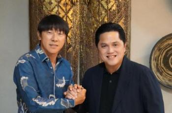 Shin Tae-yong Sumringah usai Pertemuan dengan Erick Thohir, Sinyal Perpanjang Kontrak dalam Waktu Dekat?