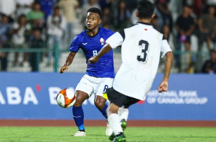 Pemain keturunan di Timnas Kamboja U-22, Leng Nora. (Facebok/FFC)