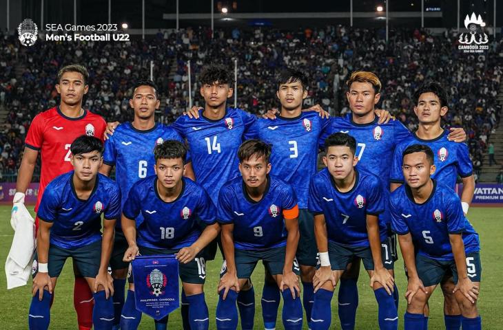 Timnas Kamboja U-22 di SEA Games 2023. (Dok. FFC)