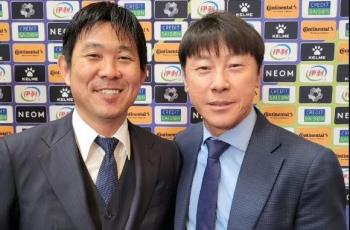 Respons Tak Terduga Anak Shin Tae-yong Ketika Lihat Sang Ayah Pamer Foto dengan Pelatih Jepang