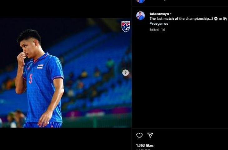 Kolom komentar Instagram Pemain Thailand U-22, Songchai Thongcham dimatikan (Instagram/tatacawayo)