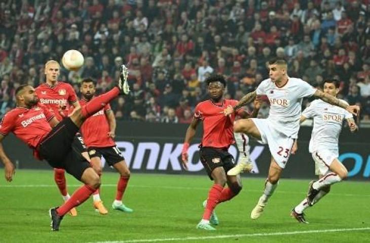 AS Roma lolos ke final Liga Europa usai taklukkan Bayer Leverkusen dengan agregat 1-0. (AFP)