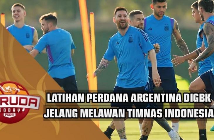 Cek fakta Argentina tiba di Indonesia dan jajal rumput SUGBK. (YouTube/Kreator Bola)