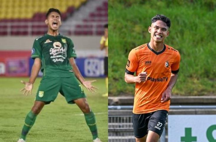 Kolase Marselino Ferdinan saat berseragam Persebaya Surabaya dan KMSK Deinze. (Dok. LIB dan KMSK Deinze)