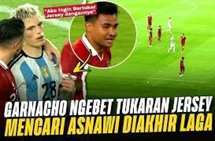 Cek fakta Garnacho tolak bertukar jersey dengan Marc Klok. (YouTube/Treble Winner)