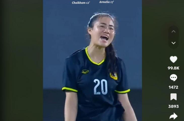 Kiper Laos U-19, Tartip Keoinhouan. (TikTok/@natchh27)