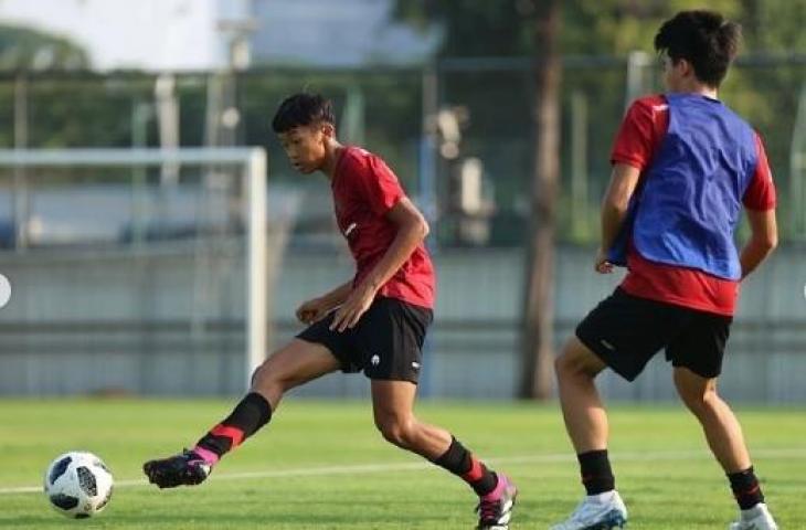 Mahesa Ekayanto di seleksi Timnas Indonesia U-17. (Instagram/@mahesa_ekayanto)