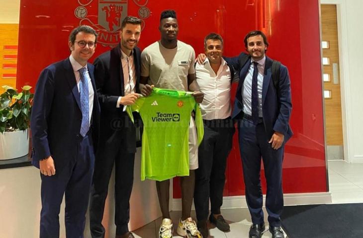 Kiper baru Manchester United, Andre Onana. (Twitter/@TheCameroonianZ)