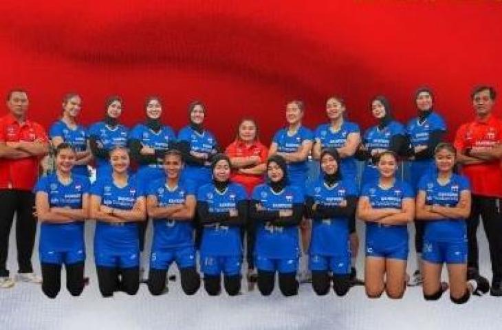 Timnas Voli Putri Indonesia di SEA V League 2023. (Instagram/@pbvsi_official)