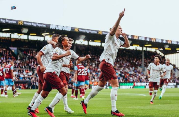 Manchester City kalahkan Burnley di pekan pertama Liga Inggris 2023-2024. (Twitter/@mancity)