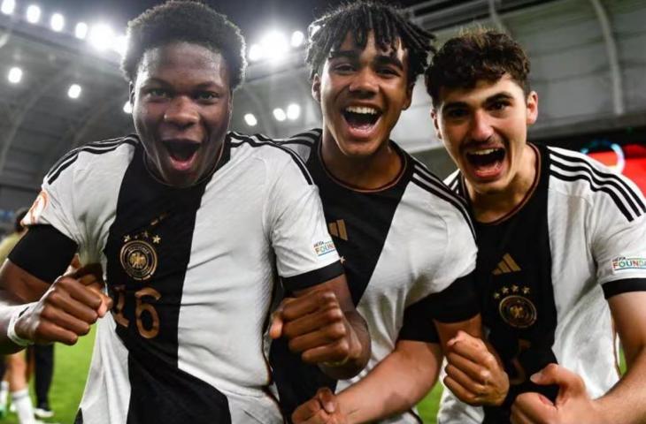 Jerman usai menjuarai Piala Eropa U-17 2023. (Dok. UEFA)