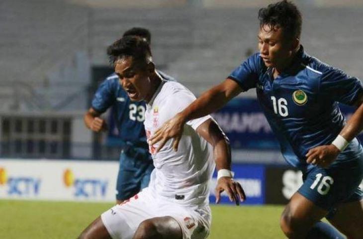 Duel Kamboja versus Thailand di Piala AFF U-23 2023. (Instagram/@theaseanfootball)