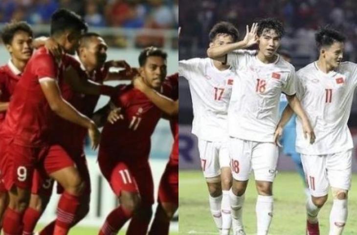 Kolase Timnas Indonesia U-23 vs Vietnam. (Dok. PSSI)