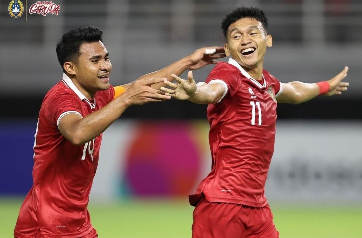 Selebrasi Dendy Sulistyawan usai menjebol gawang Turkmenistan. (Dok. PSSI)