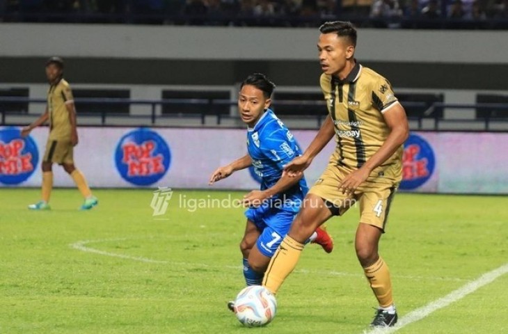 Pertandingan Persib vs Dewa United. (Dok. LIB)