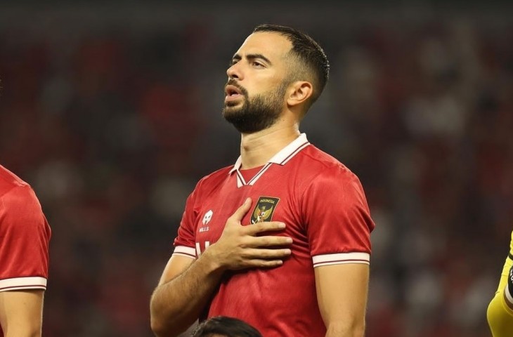 Pemain bek tengah Timnas Indonesia, Jordi Amat . (pssi)