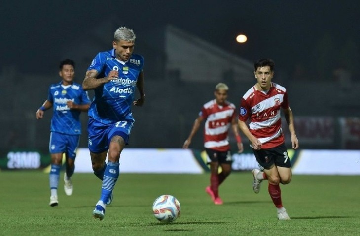 Pemain Persib Ciro Alves kemungkinan akan memulai laga dari bangku cadangan saat hadapi Dewa United. (MO Persib)