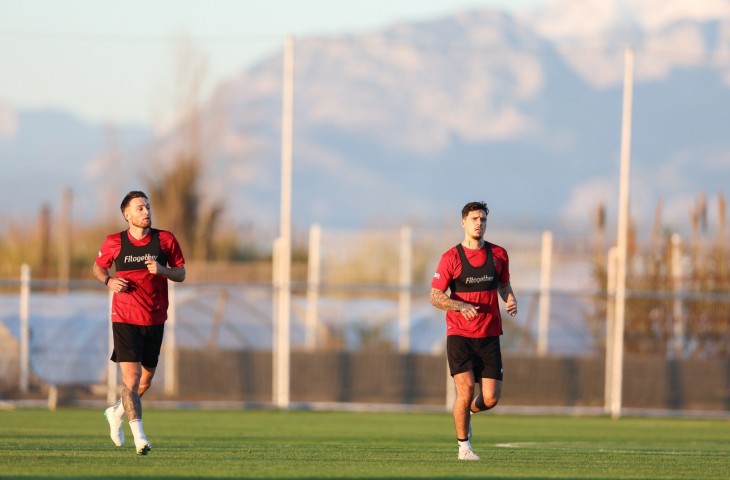 Pemain Persib Marc Klok dalam pemusatan latihan Timnas Indonesia di Turki. (PSSI)