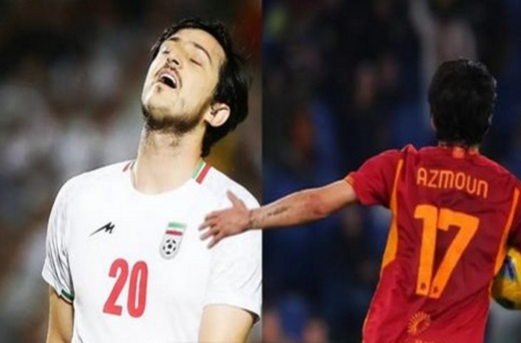 Sardar Azmoun striker Iran yang kini membela AS Roma (@flashrkvc)