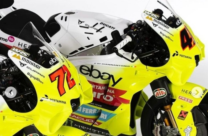 Tim Pertamina Enduro VR46 secara resmi merilis motor terbaru untuk mengarungi kejuaraan MotoGP 2024. (Instagram/@vr46racingteam).