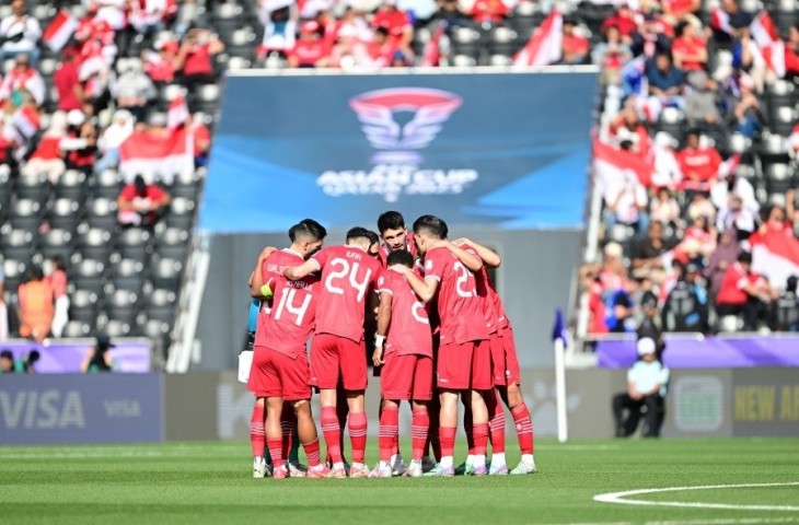 Skuad timnas Indonesia bersiap menghadapi Australia di babak 16 besar Piala Asia, pada Minggu, (28/1/2024) yang berakhir dengan skor 0-4, skuad asuhan Shin Tae-yong kalah. (PSSI).