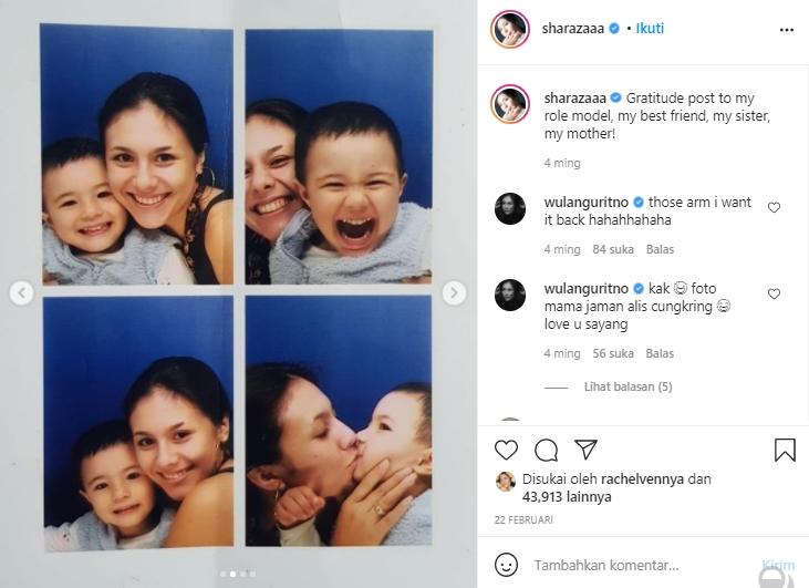 Potret muda Wulan Guritno (Instagram.com)