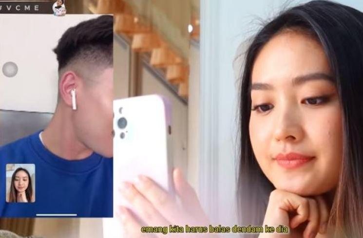 Natasha Wilona ngamuk ke Verrell Bramasta. (Youtube/NatashaWilona)