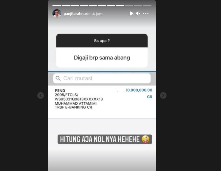 Gaji asisten Atta Halilintar (Instagram)