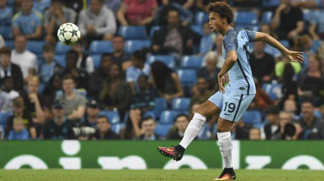 Winger Manchester City Leroy Sane. PAUL ELLIS / AFP