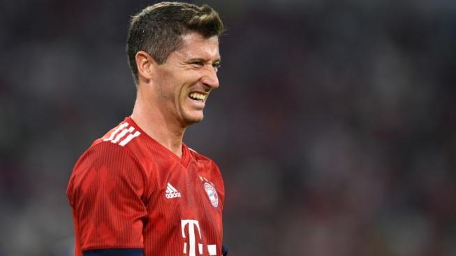 Striker Bayern Munich Robert Lewandowski. Christof STACHE / AFP