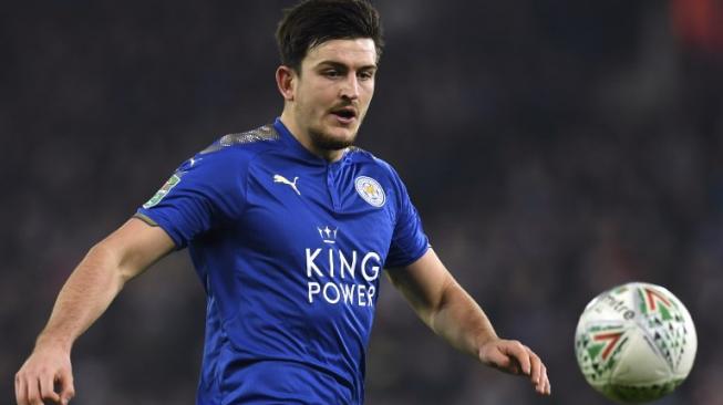 Centre-back andalan Leicester City, Harry Maguire. [Paul ELLIS / AFP]