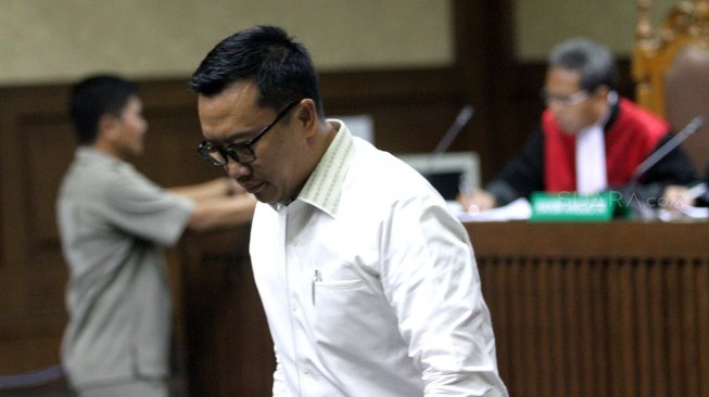 Menteri Pemuda dan Olahraga (Menpora) Imam Nahrawi saat bersaksi di Pengadilan Tipikor, Jakarta, Senin (29/4). [Suara.com/Arief Hermawan P]