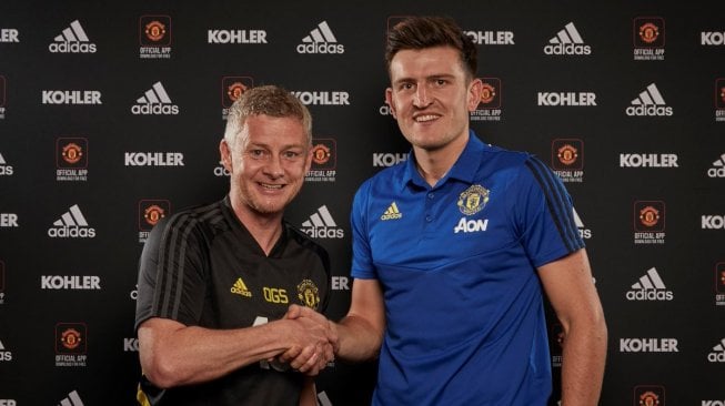 Harry Maguire resmi gabung Manchester United. (Twitter/@manutd).