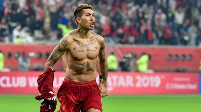 Striker Roberto Firmino mencetak satu-satunya gol kemenangan Liverpool atas Flamengo di laga final Piala Dunia Antarklub, Minggu (22/12/2019) dini hari WIB. (Foto: AFP)